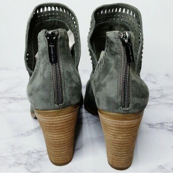 Vince Camuto Bootie Womens Size 11M Grey Fileana Split Shaft Suede Leather - Picture 7 of 8